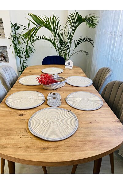 JÜTEX HOME 13 bucăți de iuta răchită American Service Supla - Subțire și coș