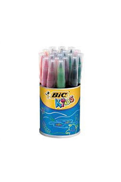 Bic Kids Visa Brush Tip Felt Pen 18 Pieces Jar
