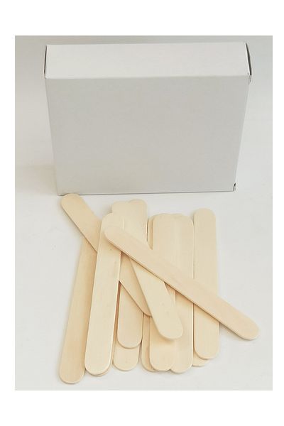 Epilla 100 Pieces Wooden Tongue Spatula - Waxing Spreader