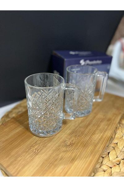 Paşabahçe New Series Timeless 2 Liter Glass with Handle 315cc 55472