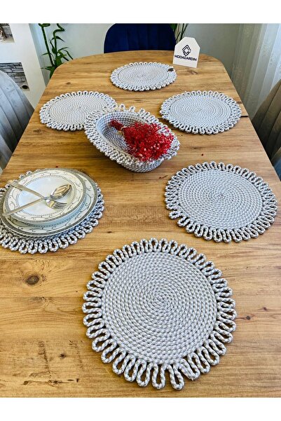 JÜTEX HOME Set de 7 bucăți din răchită din iută americană