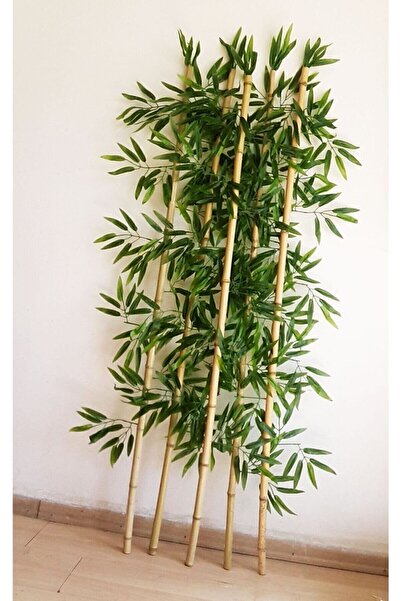 ANADOLUPLANT Yapay Bambu Ağacı 15 Adet Orjinal Gövdeli 1.50 Metre Boy Bamboo Ağaç Çiçek