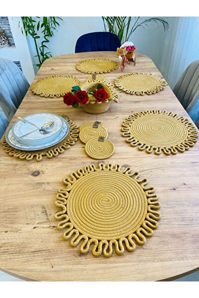 JÜTEX HOME 13 bucăți de iuta răchită American Service Supla - Subțire și coș