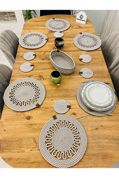 JÜTEX HOME 13 bucăți de iuta răchită American Service Supla - Subțire și coș