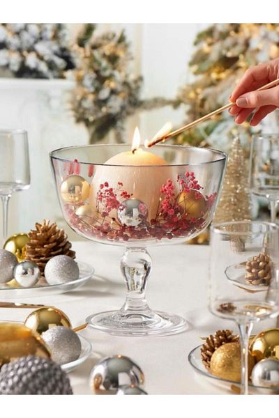 Paşabahçe Petite Patisserie Footed Cut Bowl 96954