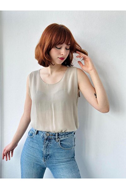 Retrobird Σιφόν Basic Αθλητική Μπλούζα Γυναικεία Άμμος