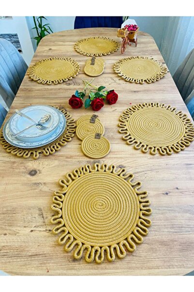 JÜTEX HOME 12-dijelni set podmetača od jute slame Podmetač