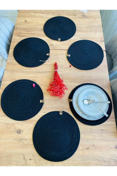 JÜTEX HOME 6 τεμάχια από άχυρο γιούτας American Service Supla