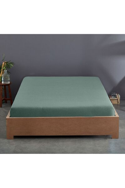 Sabia 100% Cotton 62 Thread Count (155 Tc) 150X200Cm +37Cm Height Double Size Fitted Sheet Set