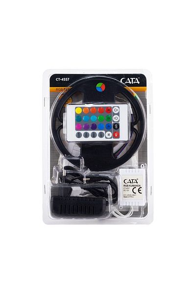Cata CT-4557 Cata RGB LED Strip 5 meters + transformer + RGB Remote Control