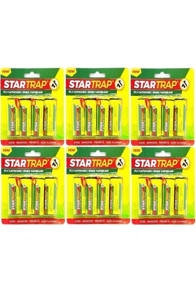 Genel Markalar Startrap 24 Adet Sinek Bandı Sinek Yapışkanı Kartuş Fly Cathcher