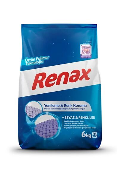 RENAX Çamaşır Makinesi Deterjanı Beyazlar Ve Renkliler 6 Kg