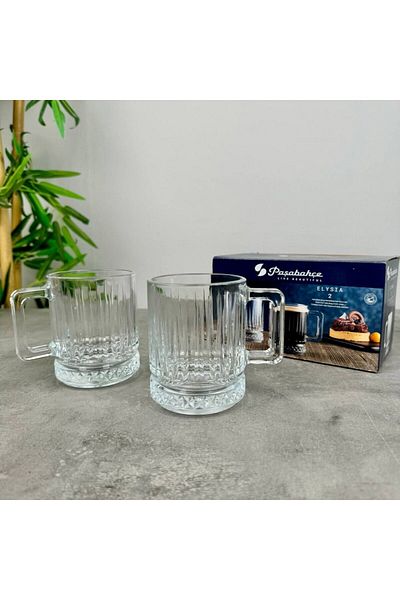 Paşabahçe Elysia 55432 - Set of 2 Glasses with Handles 250 Cc
