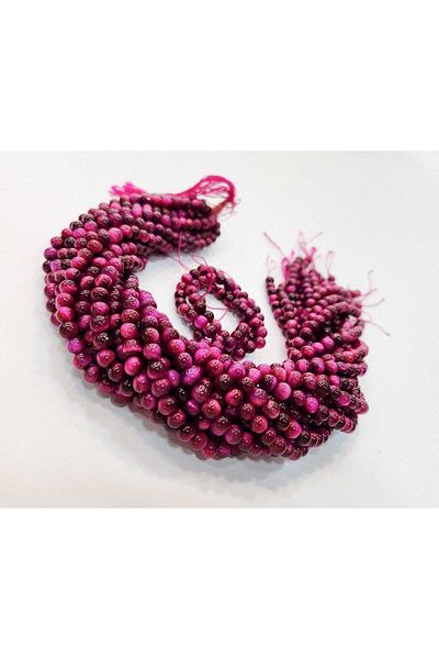 Yüksel Boncuk 6 Mm Pink Tiger Eye Naturalized Array