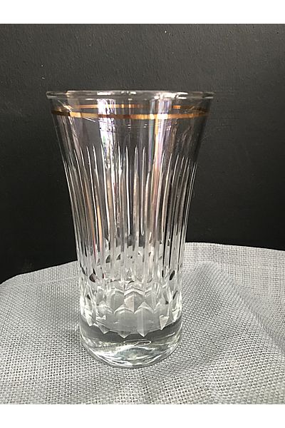 DECOSTYLE Gold Decorated Pasabahce Soft Drink Cup