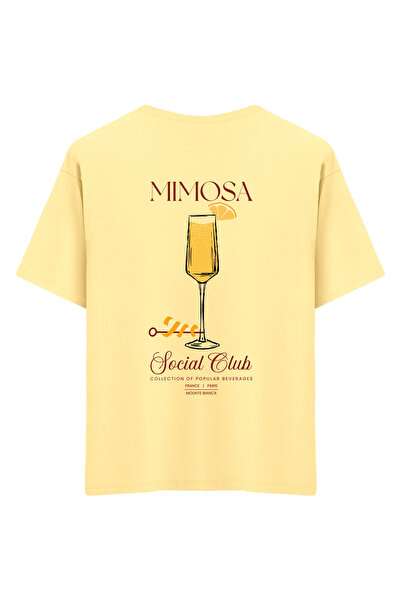 Mounte Bianca Unisex mimoza - Oversize kroj T-shirt