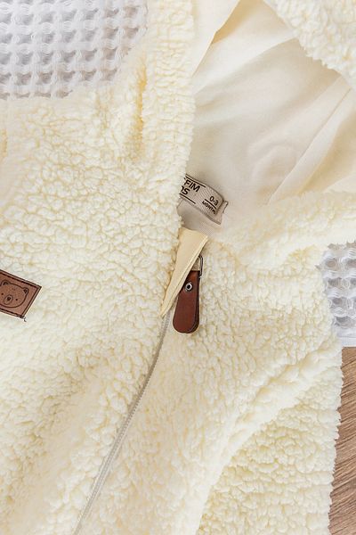 ewellce Welsoft Plush Hooded Winter Baby Onesie - Girl/boy