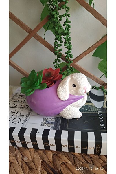 evdeki atölyem Tavşan Model Masa Üstü Kalemlik /sukulent Saksı /düzenleyici