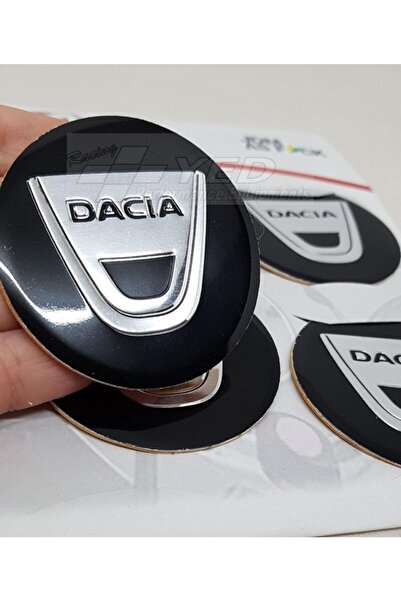 YED Jant Göbeği Arma Dacia Alüminyum 60mm. 4'lü Set Siyah