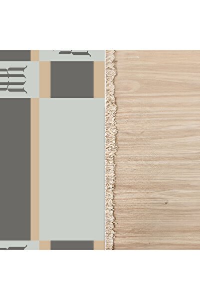 In House Sidek| Luxurious Rectangular Decorative Carpet, Grey & Beige