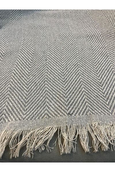 DİVALDİ Sofa Cover 170x210 Fish Back Pattern Gray
