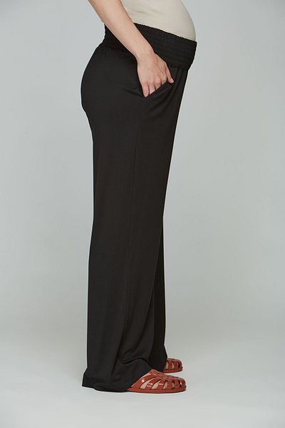 Motherway Seasonal Elastic Waist Pants for Pregnant Women - before & after