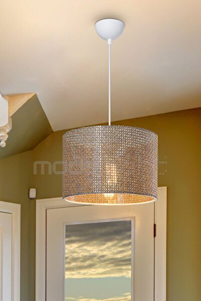 EFLIGHTDESIGN Kahve sarkıt avize silindir modern şık lamba