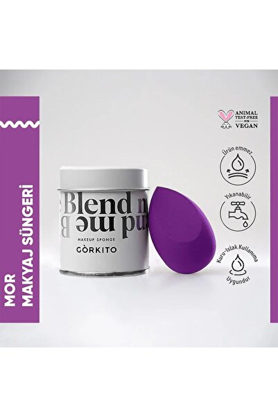 Görkito Makyaj Süngeri Mor