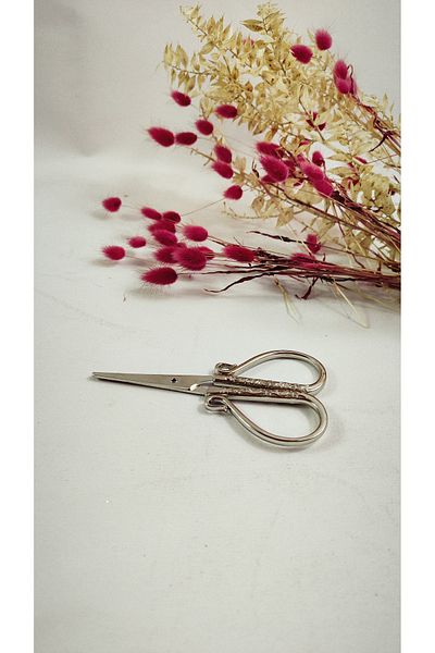 Basic Creation Ασημένιο ψαλίδι υπόσχεσης και αρραβώνων - Ψαλίδι κοπής κορδέλας ειδικής περίστασης