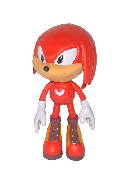 e-life Sonic Hedgehog Anime Character Jointed Red Silicone Toy - Knuckles 16cm