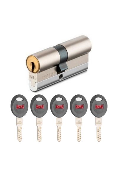 Kale Kilit Kale 164cec Tube Encrypted High Security Cylinder Set of 2 (Cec+cecm) Nickel (68mm-26+10+32)