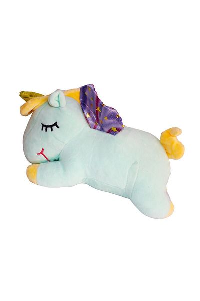 e-life shop Unicorn Figured Plush Toy with Horns - Star Wings, Cute Imported Fabric, 28 Cm.