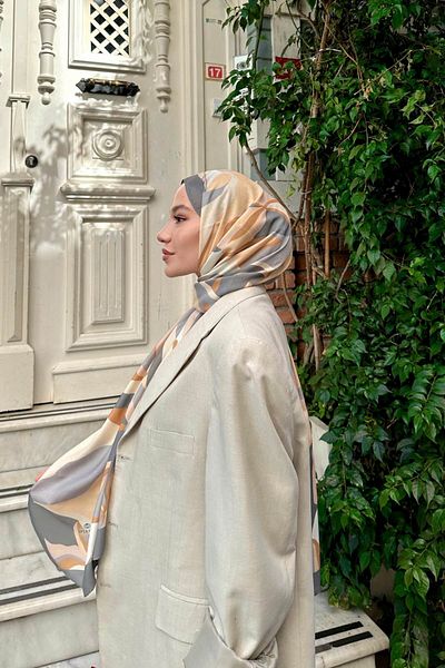İpekhan Lilyum Patterned Thin Cotton Shawl