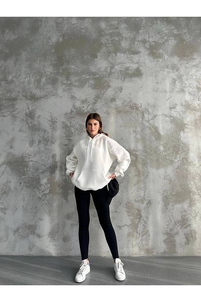 ZF BUTİK 3-Garn-Sweatshirt mit Kapuze
