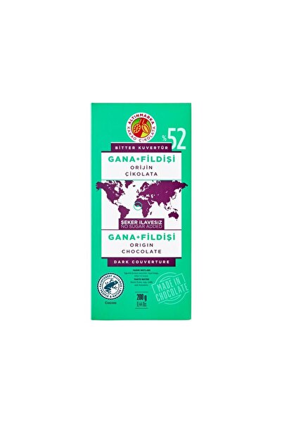 Altınmarka Gana + Fildişi Bitter Orijin Kuvertür Çikolata 200gr