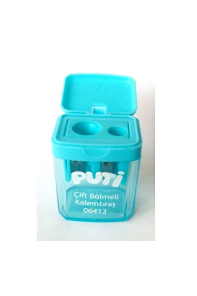 Puti 1 مبراة أقلام مع حجرة مزدوجة