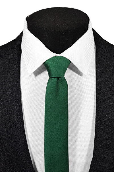 BLC Basic Line Co. Advantage de 4 - Set de cravate și batiste extra subțiri de 4 cm, negru, verde, prune, burgundy