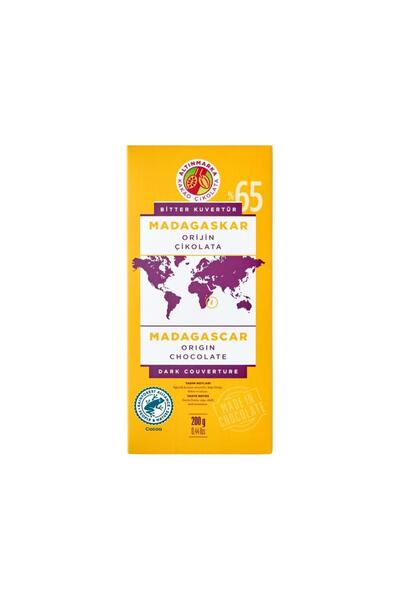 Altınmarka Madagaskar Bitter Orijin Kuvertür Çikolata 200gr