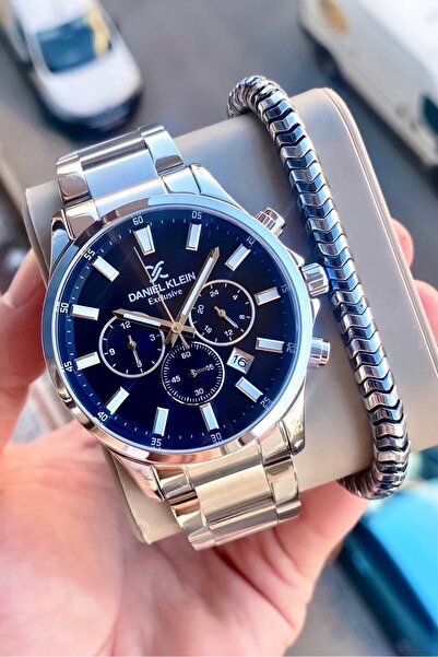 Daniel Klein Erkek Kol Saati Gümüş Çelik 3 Atm Su Geçirmez 2 Yıl Garantili Bi...