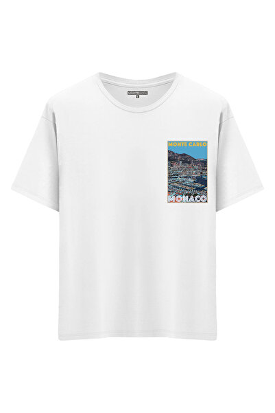 Mounte Bianca Unisex Monako - Oversize kroj T-shirt