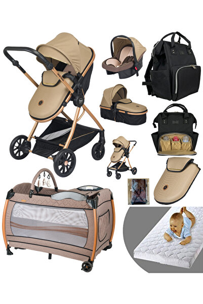 Baby Home 9 In 1 Full Takım Set 1010 Travel Sistem Bebek Arabası 600 Bebek Oy...