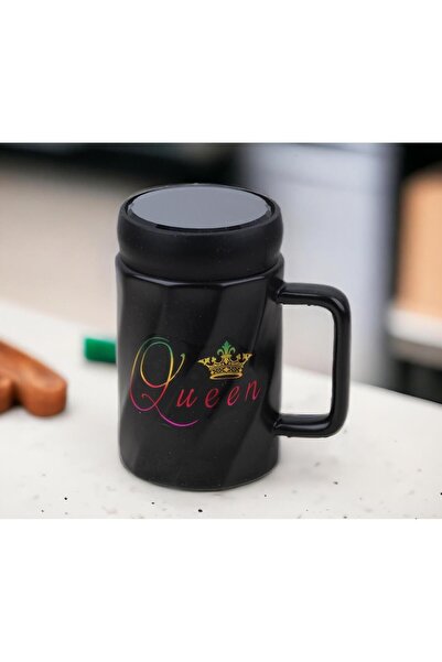 e-life shop كوب دافئ بتصميم كوين كوين مع غطاء عاكس وكوب كوب ترمس تحفيزي صغير 500