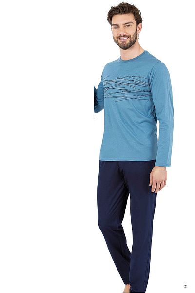 Pierre Cardin 6061 Set de pijamale cu mânecă lungă pentru bărbați