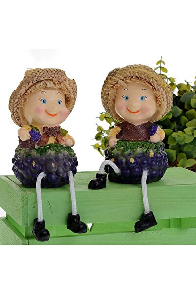 e-life shop Ayakları Sallanan Üzüm Gövdeler Biblo Dekoratif Obje Hediyelik Ür...