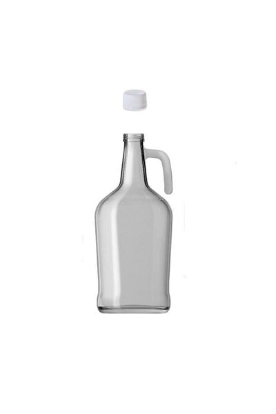 Paşabahçe 3 Liter Gallon Glass Bottle with Handle Oil Pot Transparent Oil Pot with Plastic Lid Fma04357