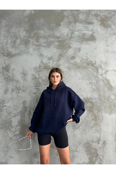 ZF BUTİK 3-Garn-Sweatshirt mit Kapuze