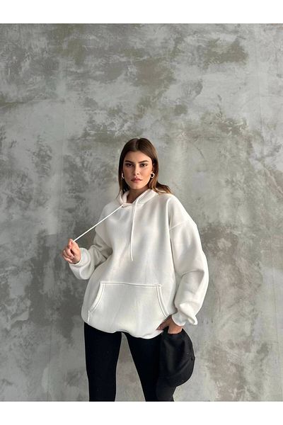 ZF BUTİK 3-Garn-Sweatshirt mit Kapuze