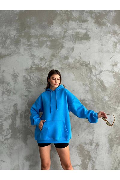 ZF BUTİK 3-Garn-Sweatshirt mit Kapuze