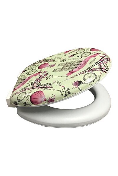 Genel Markalar Yetişkinler Için Klasik Extra Süngerli Yumuşak Klozet Kapağı 1...