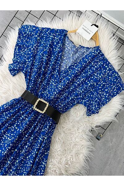 modabetce Rochie de damă cu guler dublu
